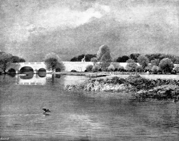 Pictures from the Royal Academy: November Sunshine - G. D. Leslie, R.A., 1895. Creator: George Meisenbach.