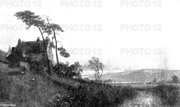 Pictures from the Royal Academy: A Sussex Homestead - E. A. Waterlow, A.R.A., 1895. Creator: George Meisenbach.