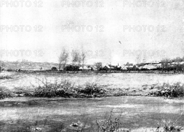Pictures from the Royal Academy; Sunrise after Sharp Frost: Suffolk - G. H. Boughton, A.R.A., 1895. Creator: George Meisenbach.