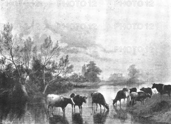 Pictures from the Royal Academy: Bray, on the Thames - T. S. Cooper, R.A., 1895. Creator: George Meisenbach.