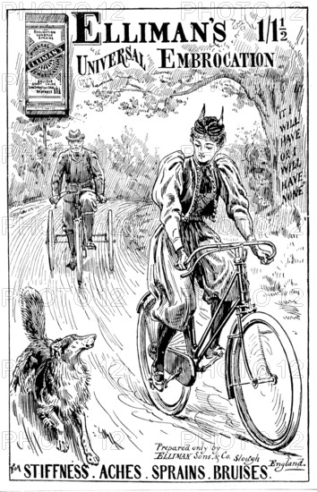 Advertisement for Elliman's Universal Embrocation, 1895. Creator: Unknown.