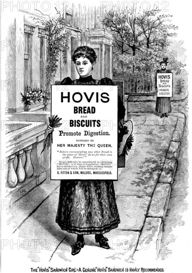 Advertisement for Hovis Bread and Biscuits, 1895. Creator: Unknown.