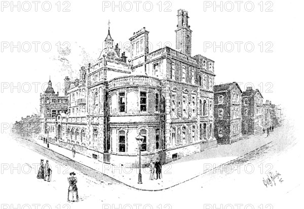 The Duke and Duchess of York at Sheffield: the Public Hospital and Dispensary, 1895. Creator: Carl Hentschel.