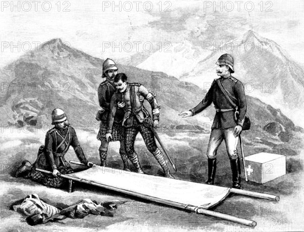 The Chitral Expedition:..Captain Macfarlane...wounded at the taking of Malakand Pass..., 1895. Creator: Unknown.