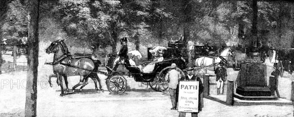 The London Season: Kensington Gardens, 1895. Creator: P Naumann.