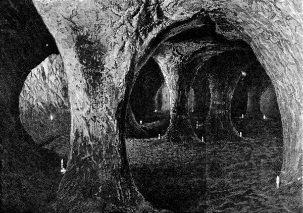 Caves at Hastings: the Crypt, 1895. Creator: Unknown.