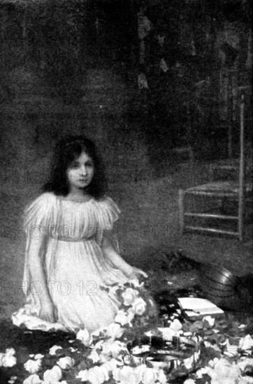 Beautiful Children at the Grafton Gallery: Mignon - W. R. Symonds, 1895. Creator: George Meisenbach.