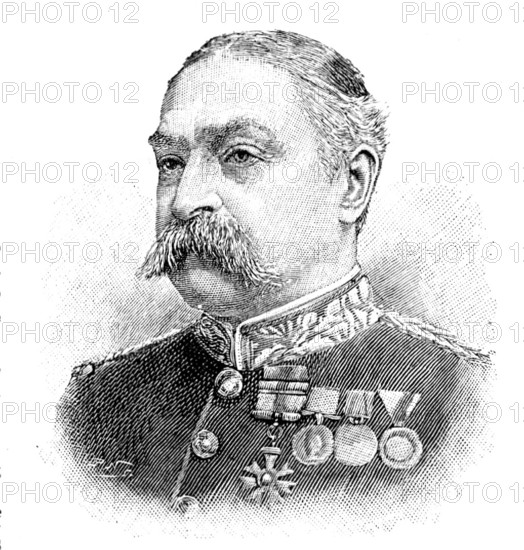 The late Lieut.-General Sir C. C. Fraser, V.C., 1895. Creator: P Naumann.