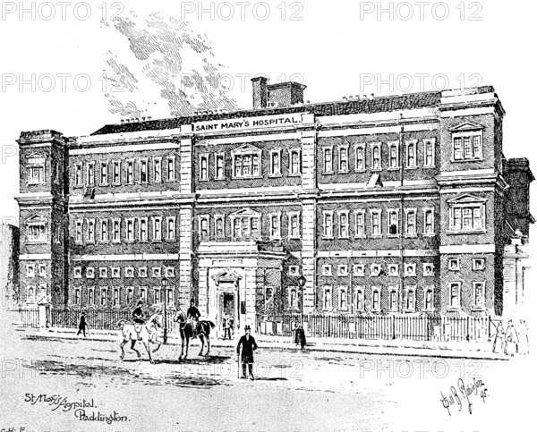 St. Mary's Hospital, Paddington, 1895. Creator: Carl Hentschel.