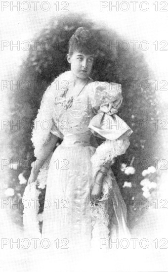 The Duc d'Aosta's Marriage with Princess Hélène of Orleans: [the] Duchesse d'Aosta, 1895. Creator: Varney.