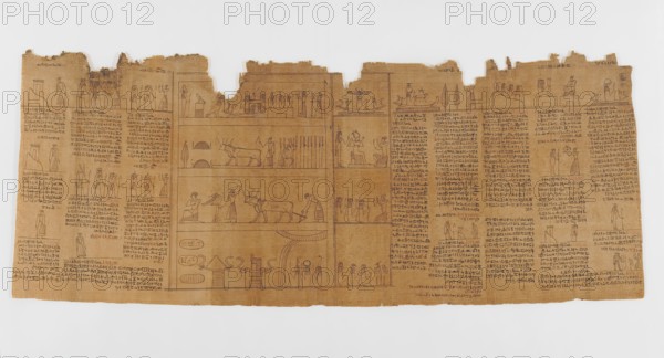 The Book of the Dead of Nes-Min, Section 10, c200-30 BC. Creator: Unknown.