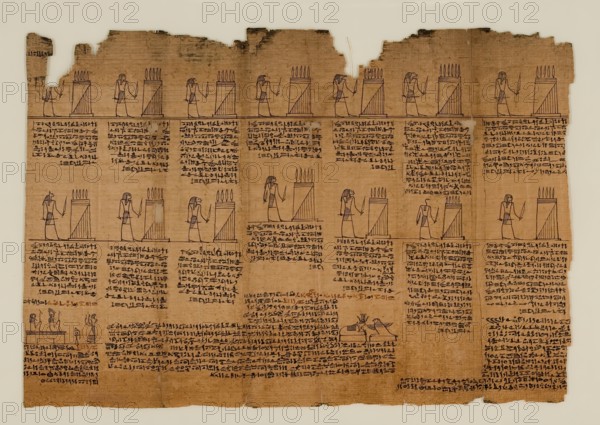 The Book of the Dead of Nes-Min, Section 16, c200-30 BC. Creator: Unknown.
