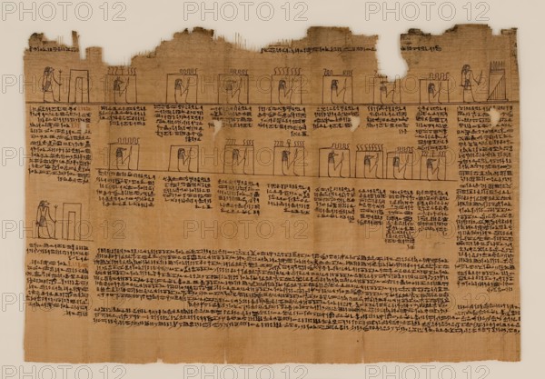 The Book of the Dead of Nes-Min, Section 17, c200-30 BC. Creator: Unknown.