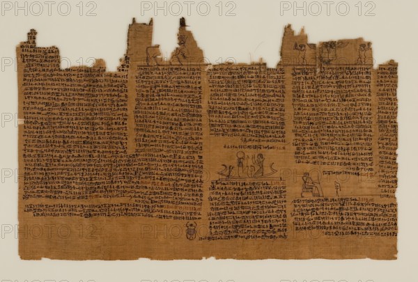 The Book of the Dead of Nes-Min, Section 22, c200-30 BC. Creator: Unknown.