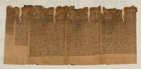 The Book of the Dead of Nes-Min, Section 3, c200-30 BC. Creator: Unknown.