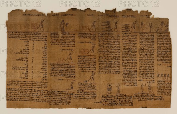 The Book of the Dead of Nes-Min, Section 7, c200-30 BC. Creator: Unknown.