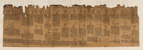 The Book of the Dead of Nes-Min, Section 8, c200-30 BC. Creator: Unknown.