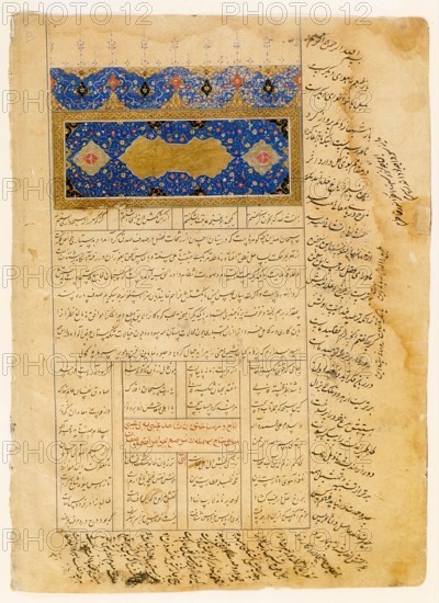 Folio From a Manuscript, 16th century. Creator: Unknown.