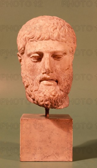 Head of Bearded Man, 2nd century. Creator: Unknown.