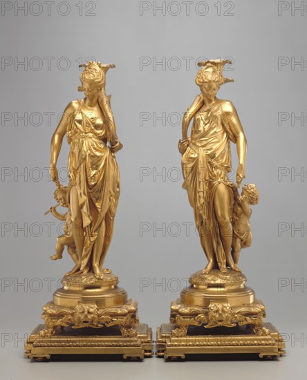 Candelabrum, c1860. Creator: Albert Ernest Carrier de Belleuse.