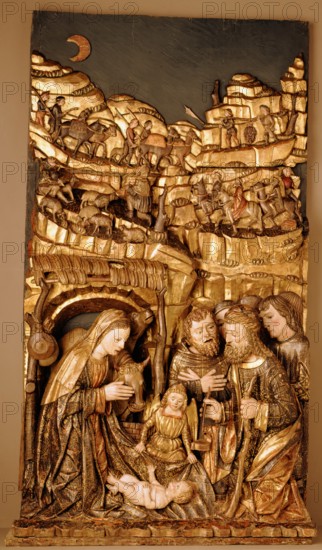 Nativity, c1490, before 1502. Creator: Giovanni Ambrogio de Donati.