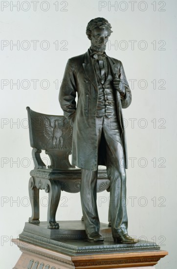 Abraham Lincoln: The Man, modelled 1884-87, cast between 1913 and 1917. Creator: Augustus Saint-Gaudens.