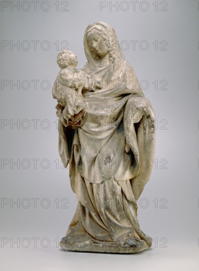 Virgin and Child, c1455. Creator: Circle of Juan de la Huerta School of Dijon.