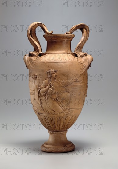 Double-Handled Vase with Relief of Sacrifice to Venus, 1766. Creator: Claude Michel.