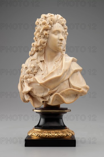 Bust of a Gentleman, possibly Joseph Addison, c1707. Creator: David le Marchand.