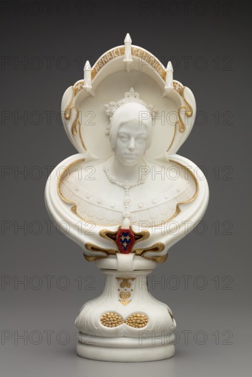 Portrait bust of Marie-Caroline de Bourbon-Sicile, Duchesse de Berry, 1840. Creator: Félicie de Fauveau.