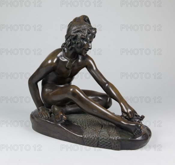 Neapolitan Fisherboy, late 19th century. Creators: Francois Rude, Ferdinand Barbedienne.