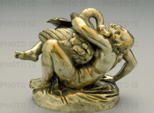 Leda and the Swan, between 1840 and 1849. Creator: Jean-Jacques Feuchere.
