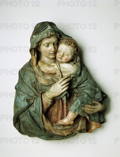 Madonna and Child, late 14th century. Creators: Virgin Mary, Jesus Christ, School of Lorenzo Ghiberti.