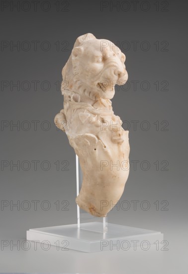 Fragment of Table Leg with Lion's Head, 1st century. Creator: Unknown.