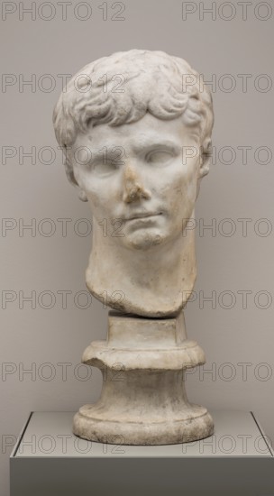 Head of Emperor Augustus, 1st century. Creator: Unknown.