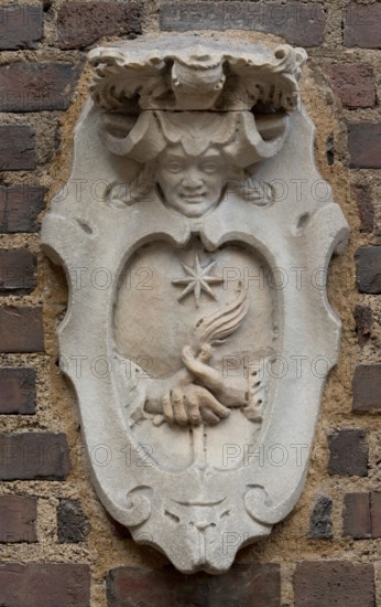 Coat of Arms of the Pasqui or possibly Bernardi Family, early 17th century. Creator: Unknown.