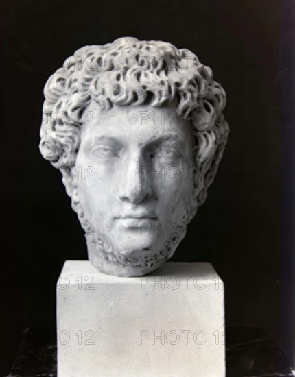 Head of a Bearded Man, between 146 and 211 CE. Creator: Unknown.