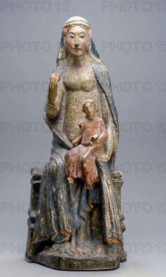 Enthroned Madonna and Child, early 14th century. Creator: Unknown.