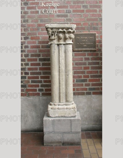 Double Column with Base and Capital, late 13th century. Creator: Unknown.