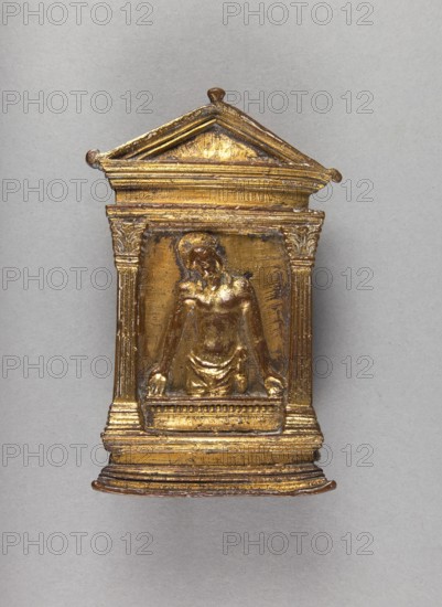 Pax of the Risen Christ Displaying His Wounds, late 15th century. Creator: Unknown.