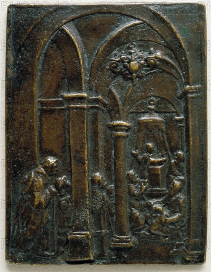 Christ Child Disputing in the Temple, between 1600 and 1625. Creator: Workshop of Matthias Walbaum.