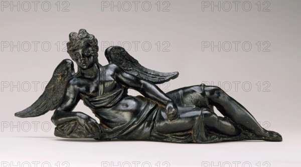 Pair of Reclining Angels, c1600. Creator: Workshop of Niccolo Roccatagliata.