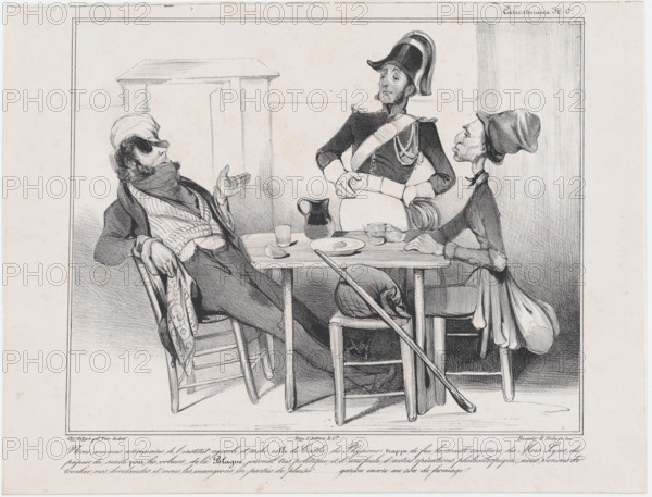 Plate 17: Robert Macaire, 1838.  Creator: Honore Daumier.
