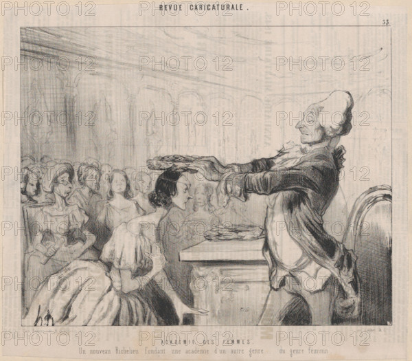 Académie des Femmes, 1843. Creator: Honore Daumier.