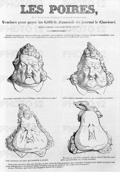 Les Poires, c1831.  Creator: Honore Daumier.