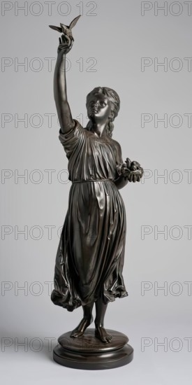 The Lark's First Flight, 1875-1924. Creator: Albert Bruce-Joy.