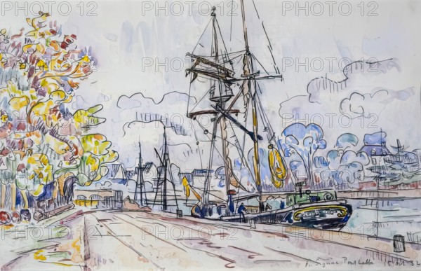 Pont-l'Abbé, 1932. Creator: Paul Signac.