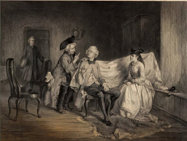 Peter Peebles capturing Allan Fairford, c1870s. Creator: Robert Anderson.