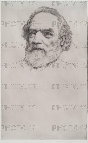 Portrait of Alphonse Legros. Creator: Charles Holroyd.