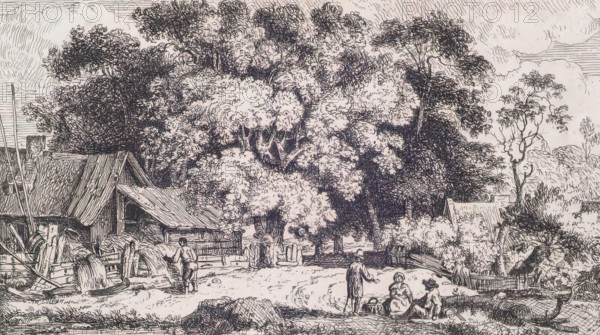 A Quiet Homestead, c1750-1800. Creator: Paul Sandby.